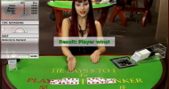 Playing live baccarat online
